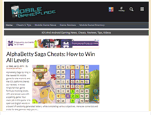 Tablet Screenshot of mobilegameplace.com